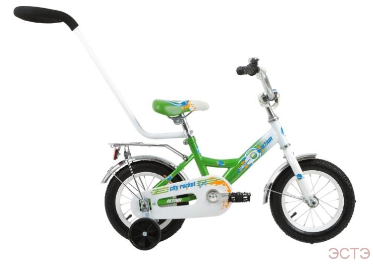 Велосипед ALTAIR CITY BOY 12 (12" 1 ск.) белый/зеленый