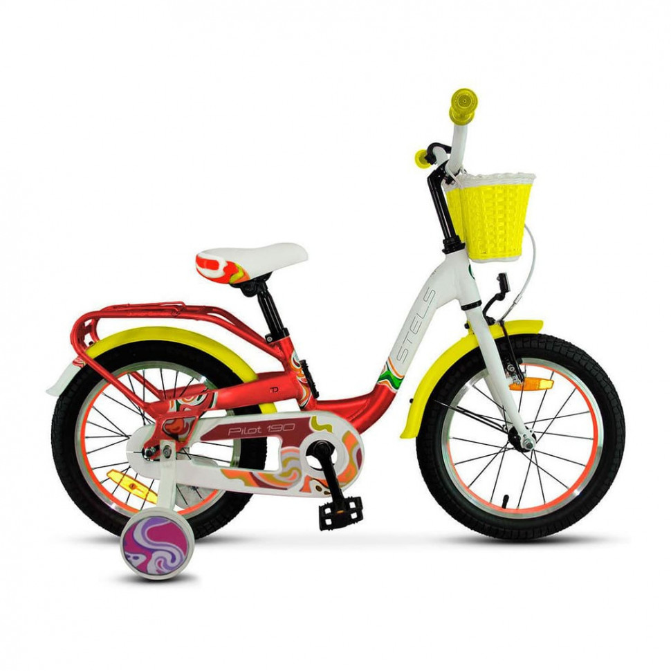 Велосипед Stels Pilot-190 18" (LU089617) Красный/Желтый/Белый