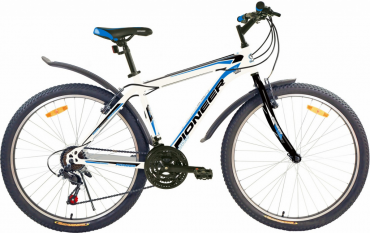 Велосипед PIONEER Town 27.5'/20' white-black-blue