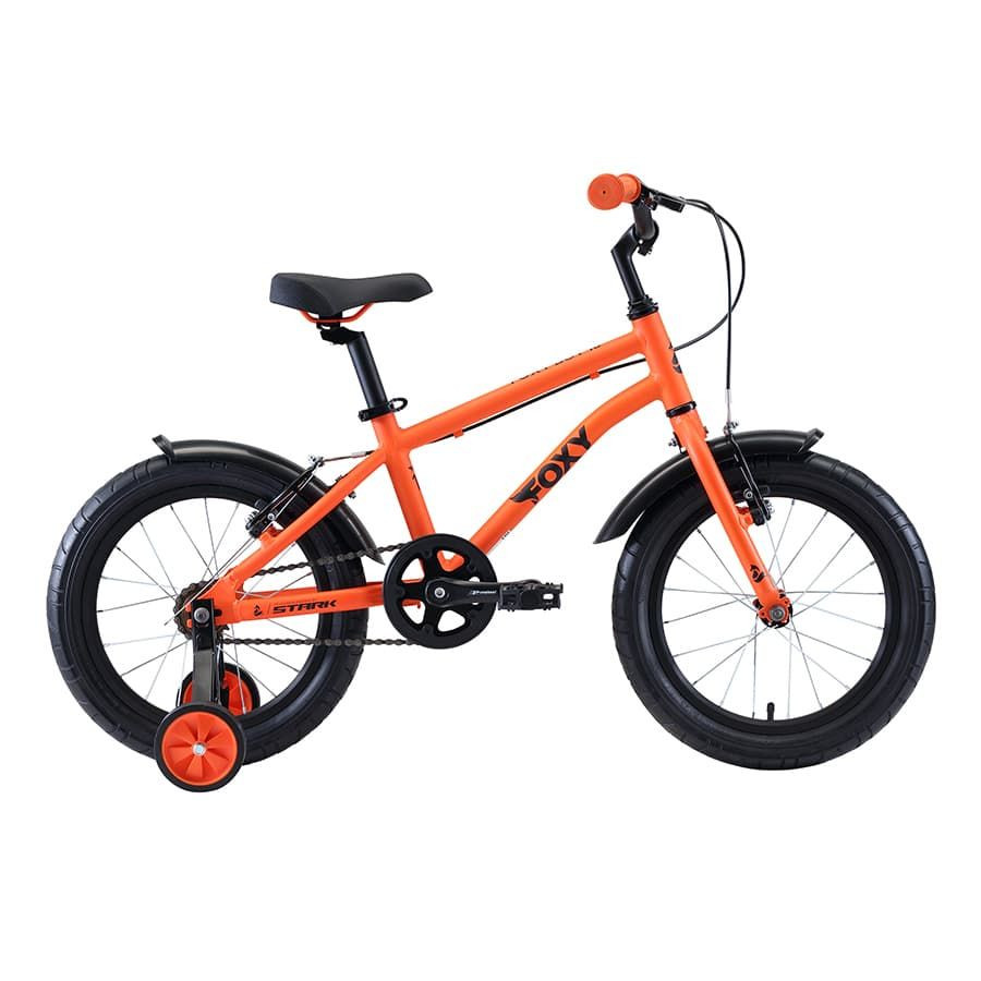Велосипед Stark'20 Foxy 16 Boy оранжевый/голубой/черный (H000016492)