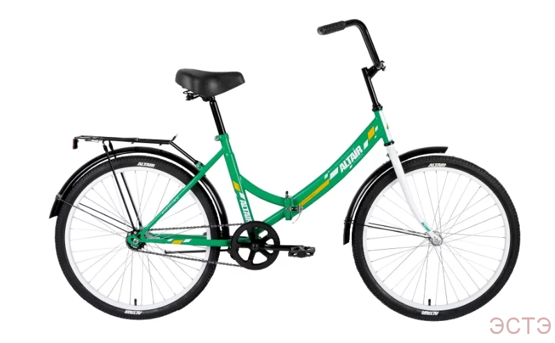 Велосипед ALTAIR CITY 24 RUS (24' 1 ск. скл.) зеленый