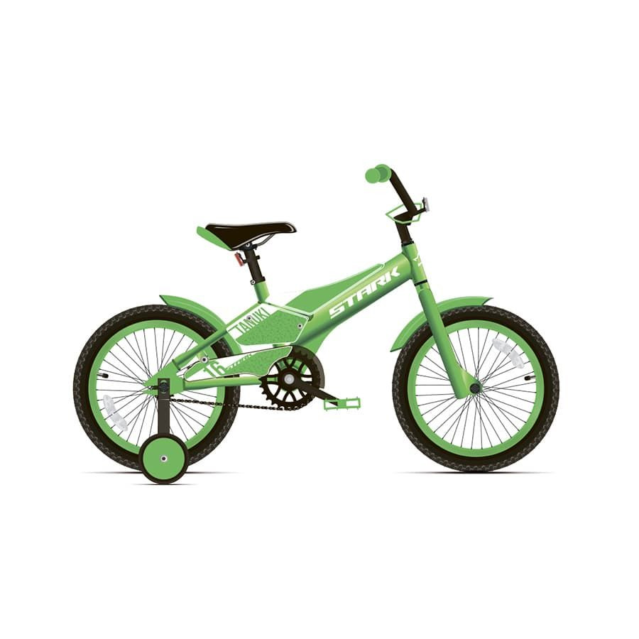 Велосипед Stark'20 Tanuki 16 Boy зелёный/белый (H000015184)