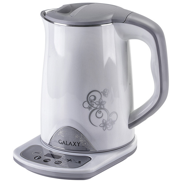 Электрический чайник Galaxy GL 0340 белый/рисунок
