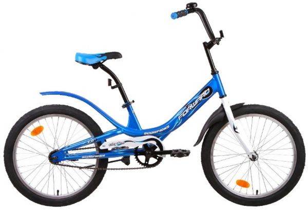 Велосипед FORWARD SCORPIONS 1.0 (20' 1 ск.) синий