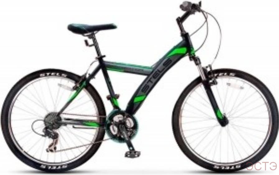 Велосипед STELS Navigator-550 V 26" V030 18" Чёрный/зелёный