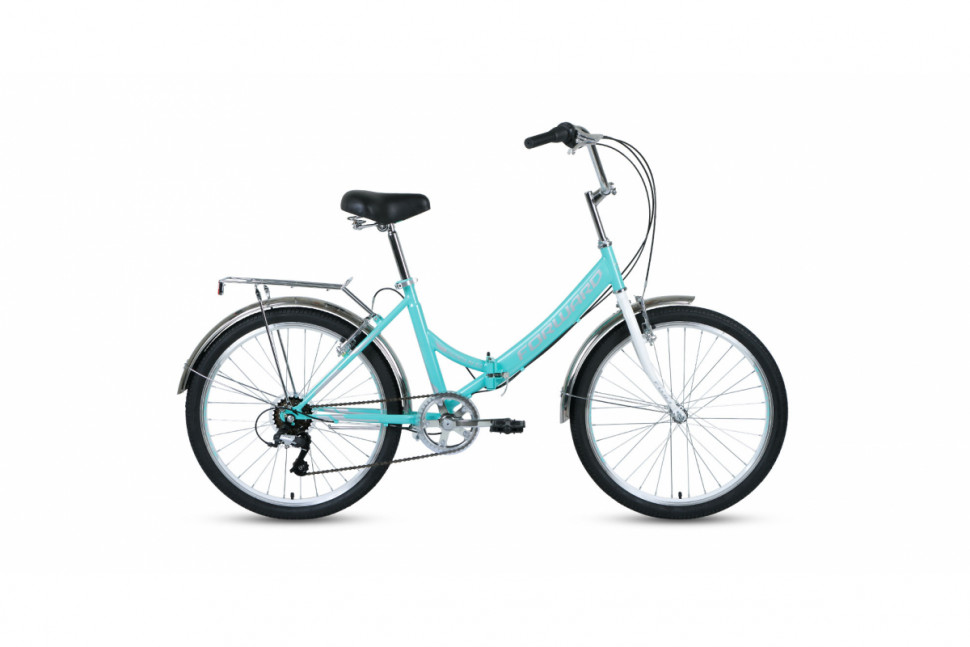 Велосипед FORWARD VALENCIA 24 2.0 (рост 16' 6ск. скл.) мятный/серый