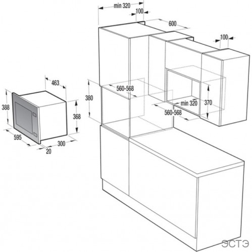 Встраиваемая микроволновая печь GORENJE BM171A4XG