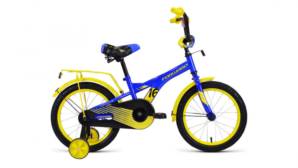 Велосипед FORWARD CROCKY 16 (1 ск.) синий/желтый