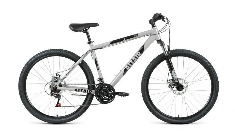 Велосипед ALTAIR AL 27,5 D (рост 17' 21ск.) серый/черный