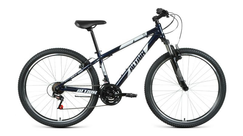 Велосипед ALTAIR AL 27,5 V (рост 15' 21ск.) темно-синий/серебристый