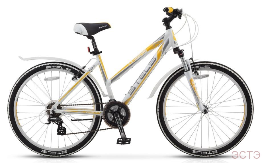 Велосипед STELS Miss-6300 V 26" V010 рама 17.5" Белый/серый/жёлтый