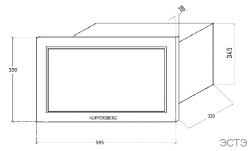 Встраиваемая микроволновая печь KUPPERSBERG HMW 650 B