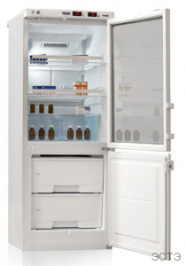 POZIS ХЛ-250 с одной стеклянной тонированной и одной металлической дверью