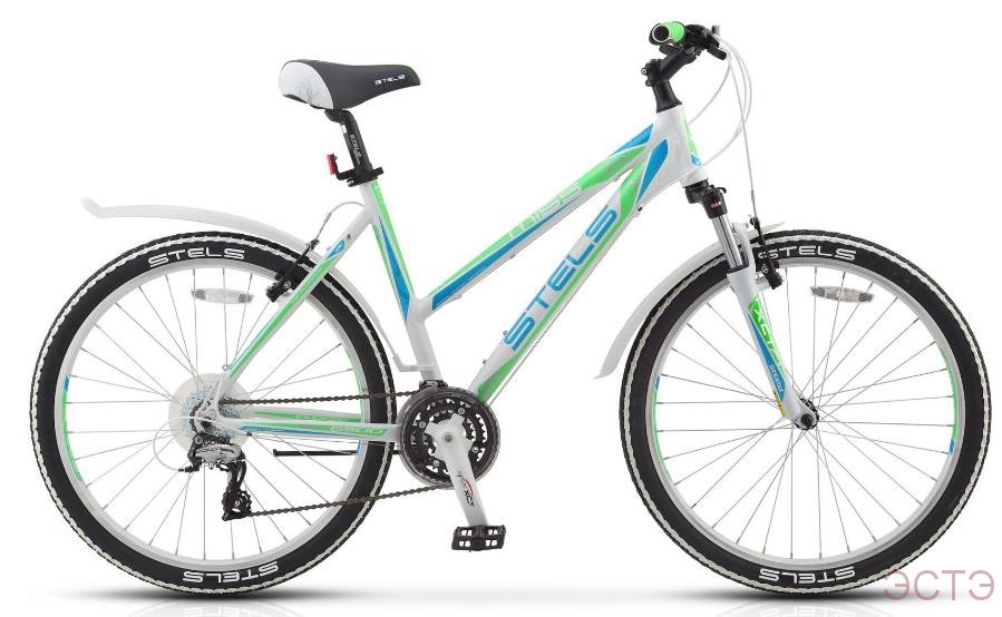 Велосипед STELS Miss-6500 V 26" (2016) рама 15.5" Белый/салатовый/голубой
