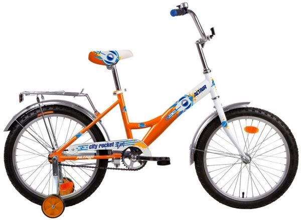 Велосипед ALTAIR CITY BOY 20 (20" 1 ск.) белый/оранжевый