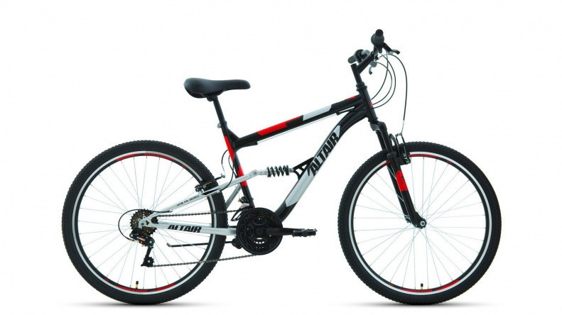 Велосипед ALTAIR MTB FS 26 1.0 (рост 18' 18ск.) черный/красный