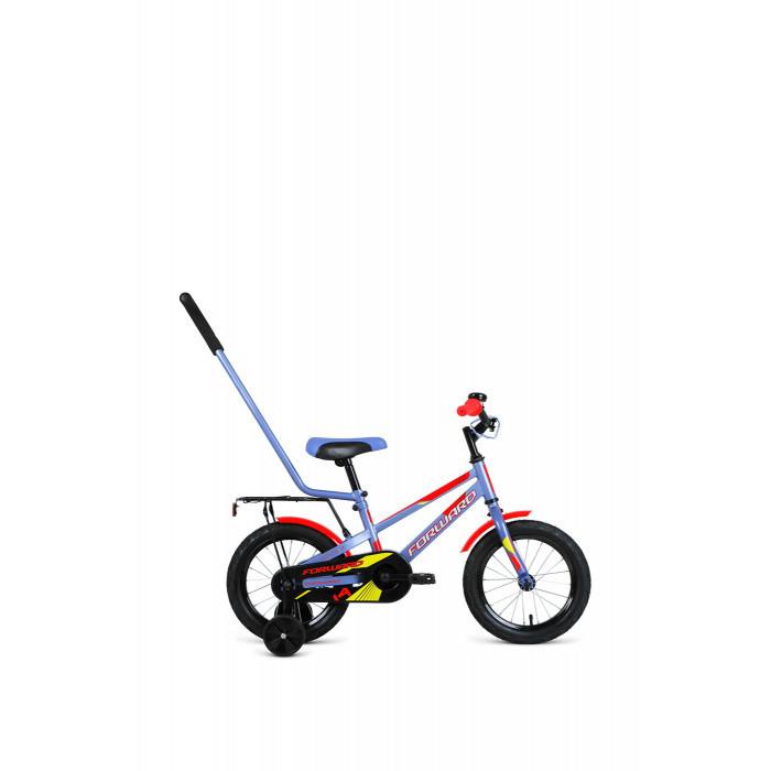 Велосипед FORWARD METEOR 14 (1 ск.) серый/красный