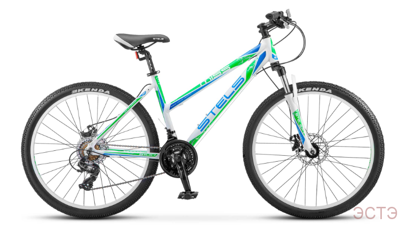 Велосипед STELS Miss-5100 MD 26" V030 15" Белый/зелёный