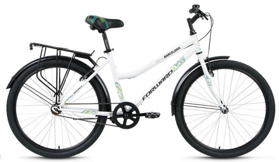 Велосипед FORWARD BARCELONA 1.0 (17"/26" 1 ск.) белый