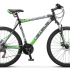 Велосипед STELS Navigator-600 MD 26" V030 рама 16" Чёрный/зелёный