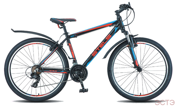Велосипед STELS Navigator-620 V 26" V010 19" Чёрный/красный/синий