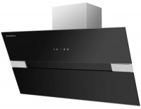 Maunfeld MERSEY 90 нержавеющая сталь/черное стекло