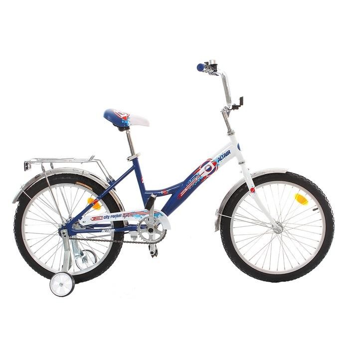 Велосипед ALTAIR CITY BOY 20 (20" 1 ск.) белый/синий