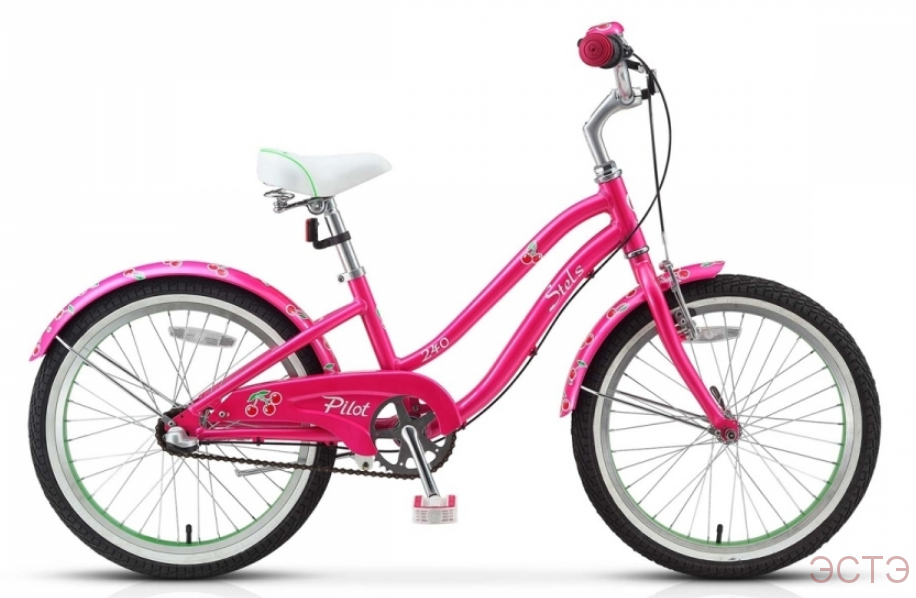 Велосипед STELS Pilot-240 Lady 20" 3-sp (2015) рама 11" Розовый/салатовый