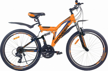 Велосипед PIONEER Comfort 26'/17' 2020-2021 orange-black-blue