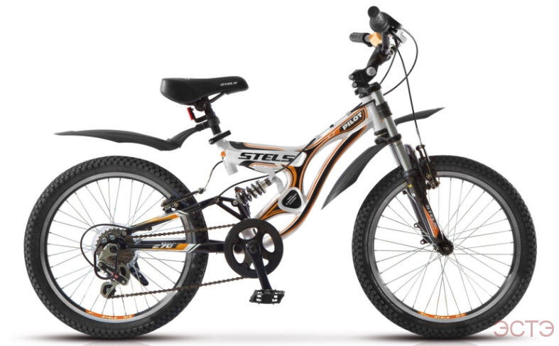 Велосипед STELS Pilot-270 20" (2015) рама 13" Белый/чёрный/оранжевый