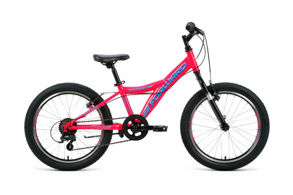 Велосипед FORWARD DAKOTA 20 1.0 (рост 10.5' 6ск.) розовый/голубой
