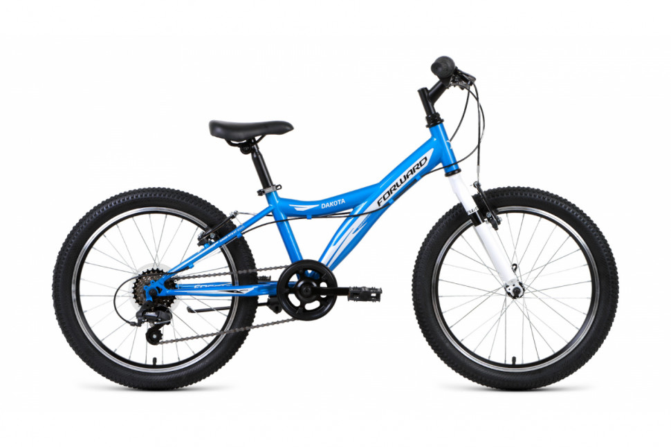 Велосипед FORWARD DAKOTA 20 1.0 (рост 10.5' 6ск.) синий/белый